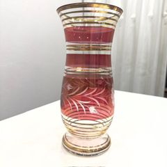BOHEMIA GLASS 花瓶 きらめき チェコスロバキア製 - メルカリ