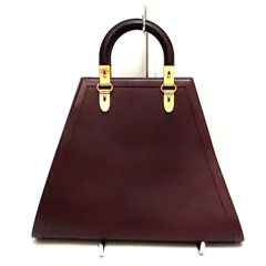 🌟大口店完全閉店SALE🌟＊Tory Burch＊ ボルドーカラー レザーハンドバッグ ☽