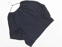 B:MING BEAMS ビームス ドット ブラウス シャツ sizeS/紺 ■◇ レディースのサムネイル