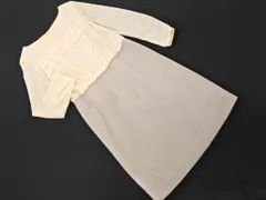 NATURAL BEAUTY BASIC ナチュラルビューティーベーシック ツイード ドッキング ワンピース sizeM/アイボリーｘグレー ■◇ レディース