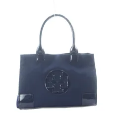 トリーバーチ TORY BURCH MINI NYLON ELLA ミニエラ トートバッグ ネイビー ロゴマーク /RI ■OS