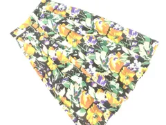 BALLSEY ボールジー トゥモローランド 花柄 ロング フレア スカート size34/黒 ■■ レディース