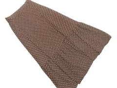 UNITED ARROWS ユナイテッドアローズ ドット マキシ スカート size36/茶 ■◇ レディース