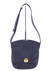 NINA RICCI ニナリッチ ヴィンテージ ショルダー バッグ 濃紺 ■■ レディース