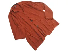 COMME CA ISM コムサイズム 綿麻 Vネック カーディガン sizeL/茶 ■◇ メンズ