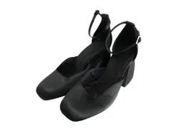 k03250612106　ZARA ザラ　37　Black　　シューズ　サンダル　春夏