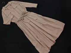 green label relaxing グリーンレーベルリラクシング ユナイテッドアローズ プルオーバー Aライン シャツ ワンピース size36/ベージュ ■◇ レディース