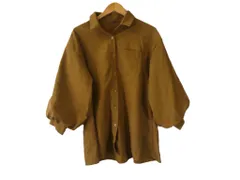 k03250604078　ブランド名不明　Mサイズ　Brown　　トップス　長袖シャツ　通年