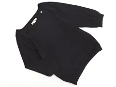 HUMAN WOMAN ヒューマンウーマン ボートネック ニット セーター sizeS/紺 ■◇ レディース