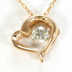 K18PG ネックレス ダイヤモンド 0.07ct 総重量約1.0g 約39cm
