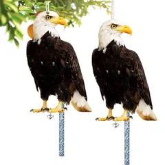 【人気商品】2個セット 鳥よけ 鳥除け 鳥避けグッズ 鳩除け カラスよけ カラス対策 フクロウ 鷹 防鳥 ベランダ マンション 吊り下げ式