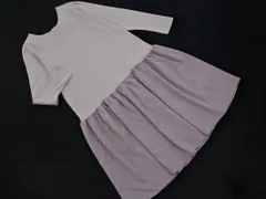 any SiS エニィスィス ニット ドッキング ワンピース size3/ラベンダー ■◇ レディース