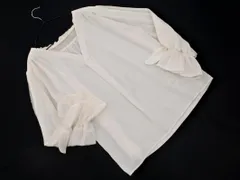 Rope Picnic ロペピクニック レース Vネック ベルスリーブ フリル ブラウス シャツ size38/白 ■◇ レディース