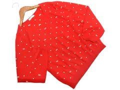 earth music&ecology アースミュージック＆エコロジー 刺繍 ニット セーター sizeS/赤ｘ白 ■◇ レディース