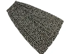 fifth フィフス 総柄 ギャザー ロング スカート 黒ｘ白 ■◇ レディース