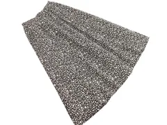 SM2 サマンサモスモス 総柄 ギャザー ロング スカート sizeF/黒ｘ白 ■◇ レディース