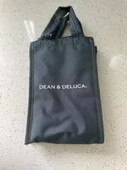 DEAN&DELUCA ディーン& デルーカ Ｓ 保冷バッグ クーラーバッグ ファスナー付き コンパクト グレー Sサイズ