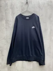 NIKE ナイキ 裏毛 ロゴ刺繍 プルオーバー スウェット トレーナー sizeXL/黒  ■◇メンズ