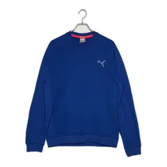 中古 メンズ プーマ PUMA スウェット M 青 ブルー 裏微起毛 クルーネック