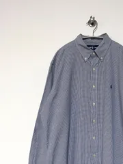 【RALPH LAUREN】90-00s CLASSIC FIT L/S チェックシャツ 16 1/2 長袖 ラルフローレン 古着
