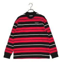 中古 メンズ ジャックバニー Jack Bunny!! 長袖シャツ 4(M) ピンク×黒 モックネック ボーダー