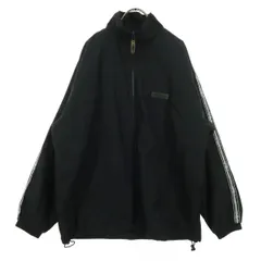 FILA フィラ 90s オールド 英字 長袖 ジップジャケット L ブラック メンズ 古着