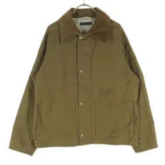 美品 UNIQLO ユニクロ 長袖 襟コーデュロイ ジャケット M ブラウン メンズ 古着