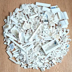 レゴ 正規品 中古 まとめ売り 約700g 白 大量 レゴブロック【管理番号：3220】