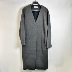 SIMPLICITE サンプリシテ ノーカラー ロングコート グレー