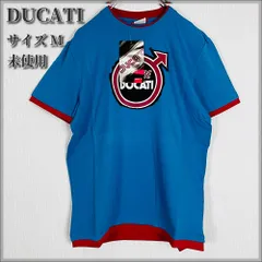 【未使用・タグ付き】ドゥカティ（DUCATI） Tシャツ POTERE DUCATI ロゴ ブルーのサムネイル