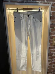 A-1758 EDWIN 503 エドウィン Jerseys ジャージーズ ジョガーパンツ ストレッチパンツ デニムパンツ ノータック ホワイト サイズS