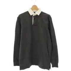 ポロ ラルフローレン POLO RALPH LAUREN ポロシャツ ラガーシャツ 長袖 CLASSIC FIT スモールポニー S グレー /KH