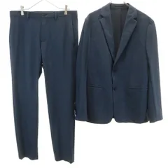 theory セオリー スーツ 上下 セットアップ 38 ネイビー ストレッチ メンズ 古着