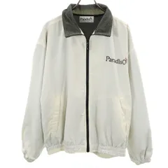 Paradiso パラディーゾ 日本製 ブルゾン LL ホワイト ジャケット 裏トリコット メンズ 古着