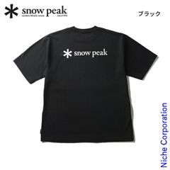 ☆SNOWPEAKスノーピーク☆60th記念限定Tシャツ半袖ブラック男女共用M
