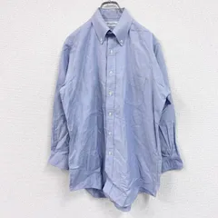 古着 used　Brooks Brothers　ブルックスブラザーズ　長袖ボタンダウンシャツ　青　ブルー　16-31サイズ