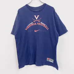 古着 used　～00s　NIKE　ナイキ　半袖Tシャツ　ヴィンテージ　フットボール　紺　ネイビー　Lサイズ