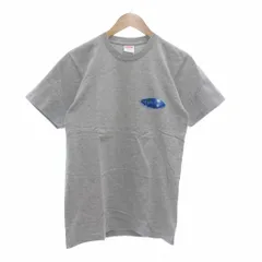 シュプリーム SUPREME 美品 USA製 Lagoon Tee Tシャツ S 半袖 ロゴプリント グレー /NU ■GY18