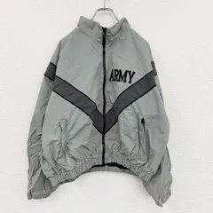 古着 used　00s　米軍　U.S.ARMY　トレーニングジャケット　ナイロンジャケット　ヴィンテージ　灰色　グレー　Mサイズ
