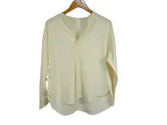 k05250626052　earth music & ecology　Mサイズ　White　　トップス　長袖シャツ　春夏