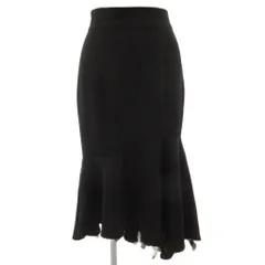 ミーア MIIA マーメイドスカート F 黒 ブラック 無地 マーメイドシルエット アシンメトリーヘム /SC ■ECF001