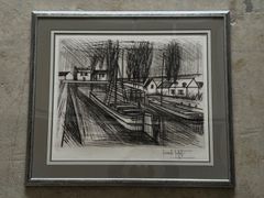 ベルナール・ビュッフェ 「出航」 1962年 オリジナル銅版画 自筆サイン