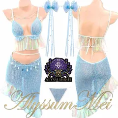 ヘアアクセサリー&Tバック付きセクシーキラキラ人魚姫ビキニ水着ワンピースコスプレ衣装フルセット　可愛いマーメイドスカート　キャバドレス　パーティードレス　二次会　写真撮影　ステージ衣装　ハロウインコスプレ大人レディース　クリスマス会パーティー　ダンス衣装撮影会