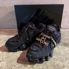 COMME des GARCONS × NIKE 19ss W SHOK TL CDG チャーム付き ブラック 26cm コムデギャルソン ナイキ