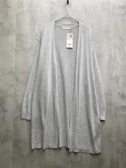 新品 grove グローブ ベーシックロング カーディガン size3L/グレー ■◆レディース