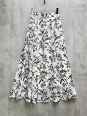 新品 MISCH MASCH ミッシュマッシュ ボタニカルマキシ スカート sizeF/ホワイト ■◇レディース