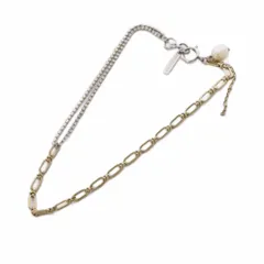 ジャスティーヌクランケ JUSTINE CLENQUET ネックレス チェーン パール ゴールドカラー シルバーカラー /KH