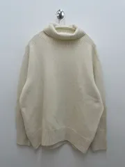 インレイ カシミア タートルネック ニット (レディース M-L)