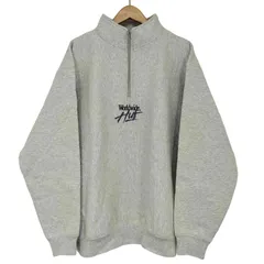 ハフ HUF ロゴ刺繍 ハーフジップ スウェット メンズ import：L 