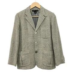 RalphLauren(ラルフローレン) ジャケット サイズ12 L レディース美品  - グレー×アイボリー 長袖/キャメル/肩パッド/グレンチェック/冬